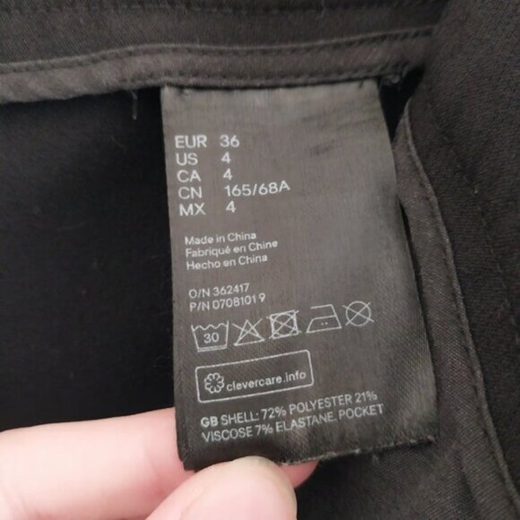 H&M Cigarette Style Sailor Trousers With Vintage Vibe Size 4 Excellent Condition - Picture 7 of 9